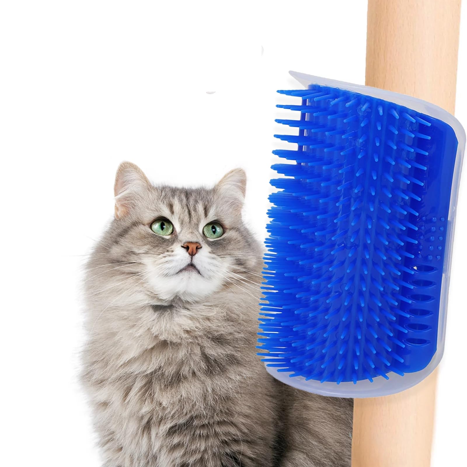 Cat Self-Grooming Brush - Wall Mount Corner Brush
